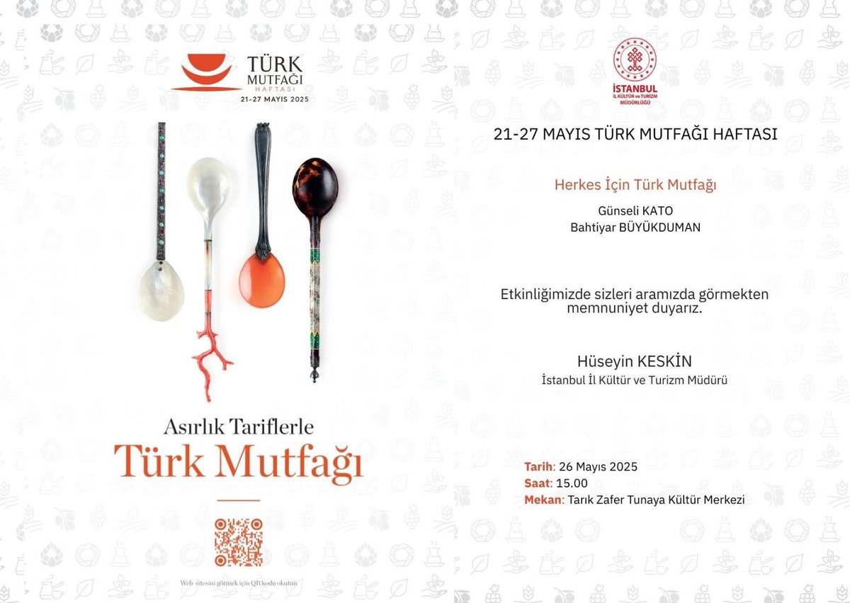 Türk Mutfağı Haftası Etkinliği İstanbul'da Düzenleniyor