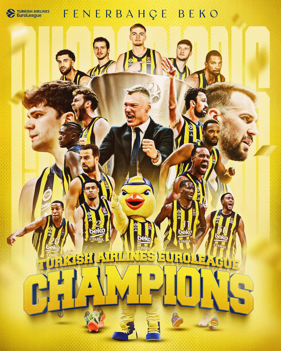 Fenerbahçe Beko EuroLeague Şampiyonu Oldu