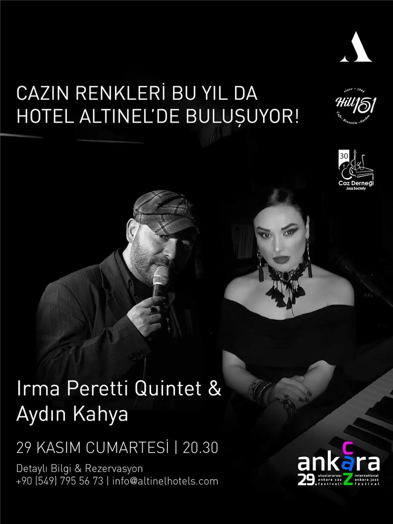 Hotel Altınel'de "Irma Peretti Quintet" Caz Gecesi