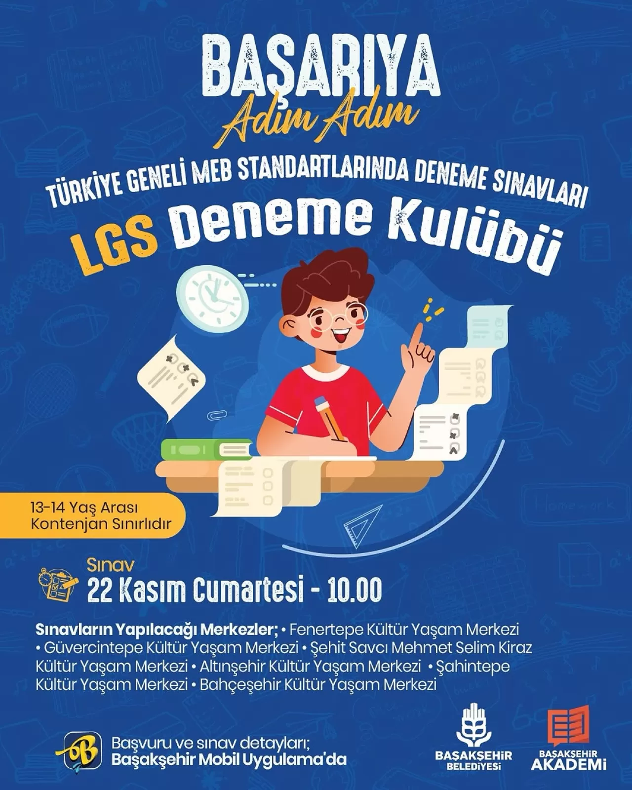 Başakşehir'de LGS'ye Hazırlanan Öğrenciler İçin Ücretsiz Deneme Sınavı Dönemi Başladı
