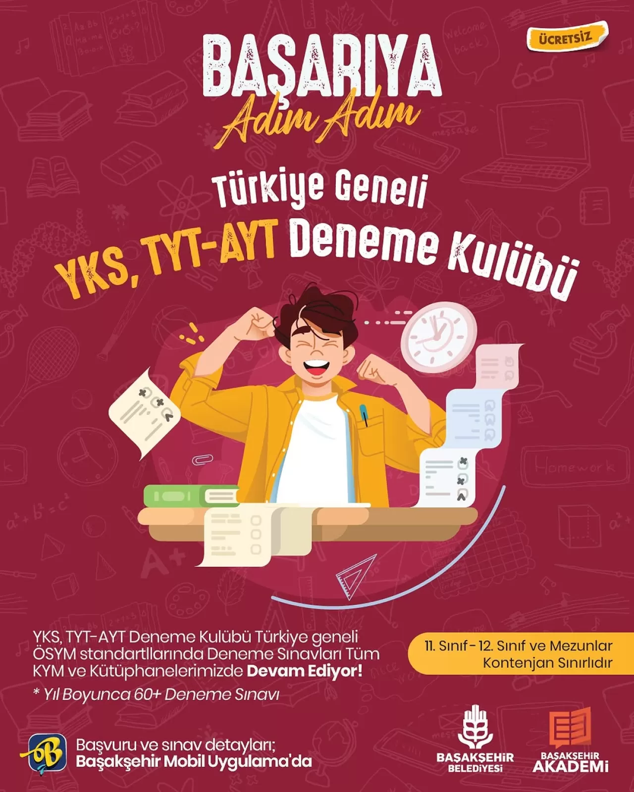 Başakşehir Kültür Sanat'tan Öğrencilere Türkiye Geneli TYT Deneme Sınavı