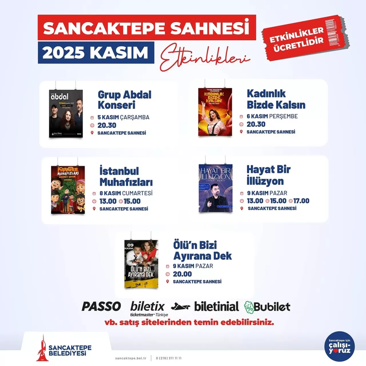 Sancaktepe Sahnesi Kasım Ayında Sanatseverlerle Buluşmaya Hazırlanıyor