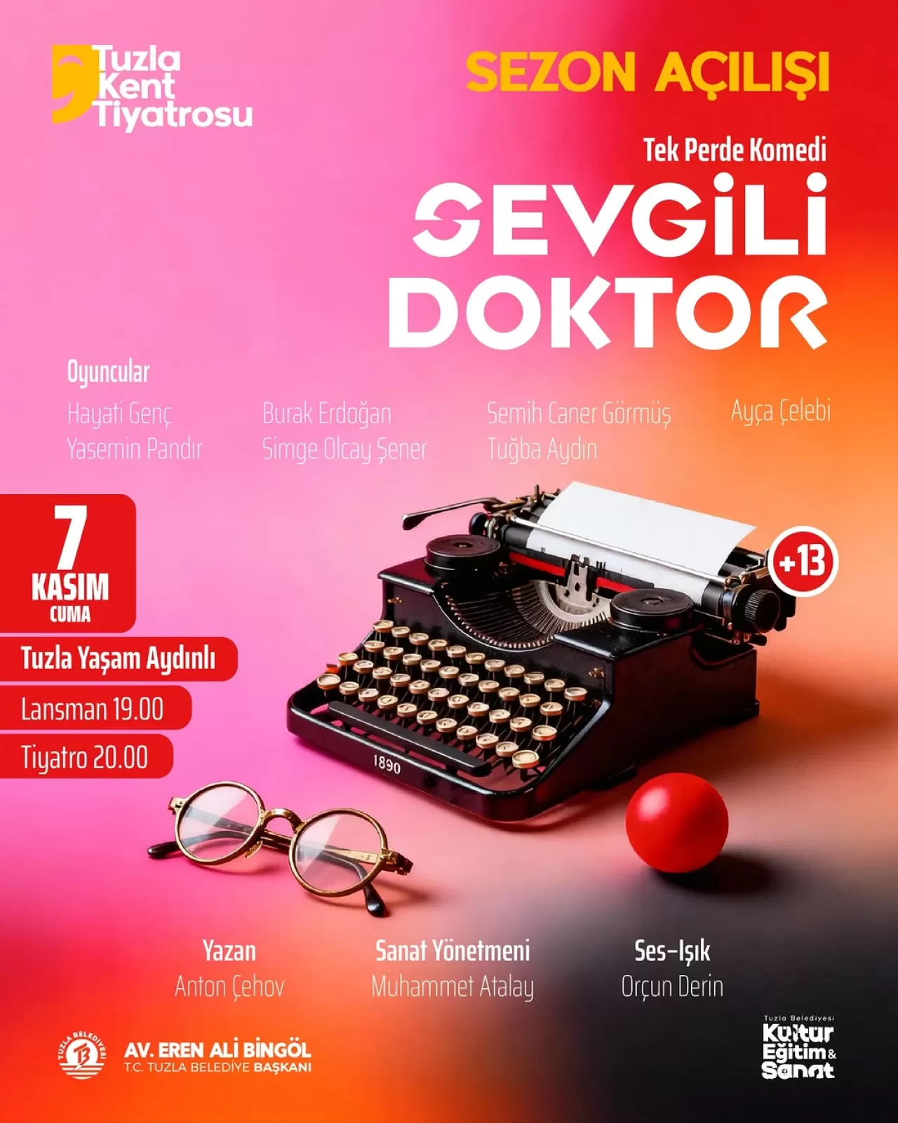 Tuzla Kent Tiyatrosu'nda Yeni Sezon Anton Çehov Eseriyle Başlıyor