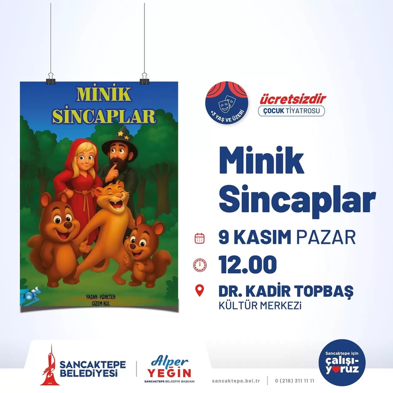 Sancaktepe'de Çocuklar için Tiyatro Zamanı: 