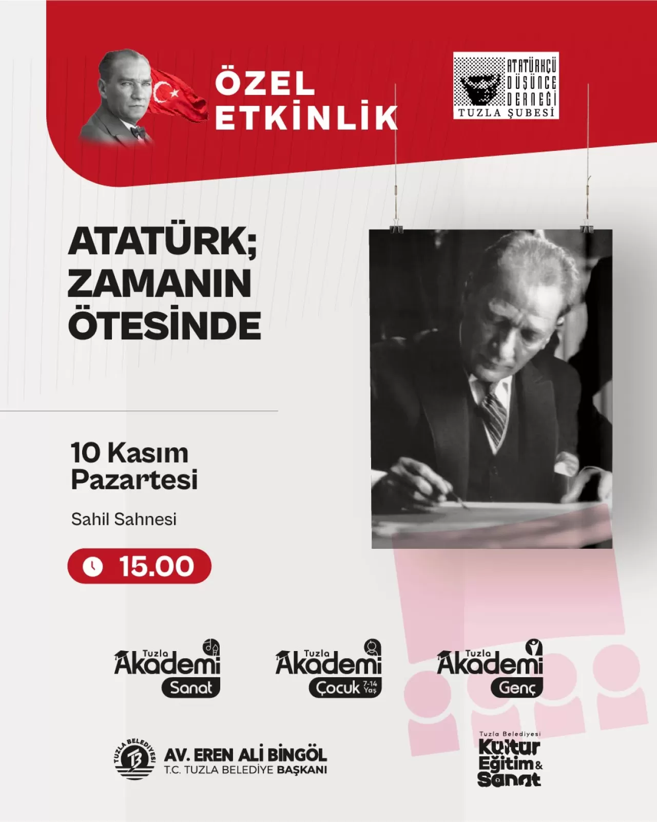 Atatürk'ün Vizyonu Tuzla Sahil Sahnesi'nde Canlanacak