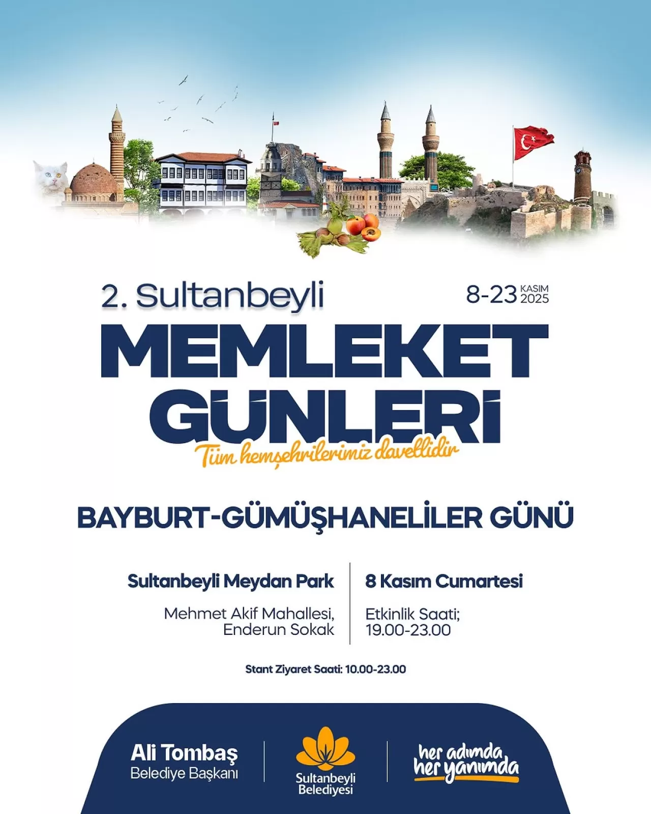 Sultanbeyli'de Bayburt ve Gümüşhane Kültür Gecesi Düzenlenecek