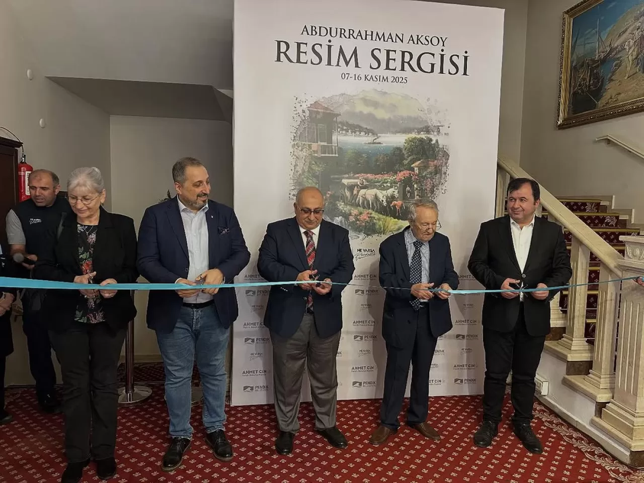 Abdurrahman Aksoy'un Resim Sergisi Pendik'te Açıldı