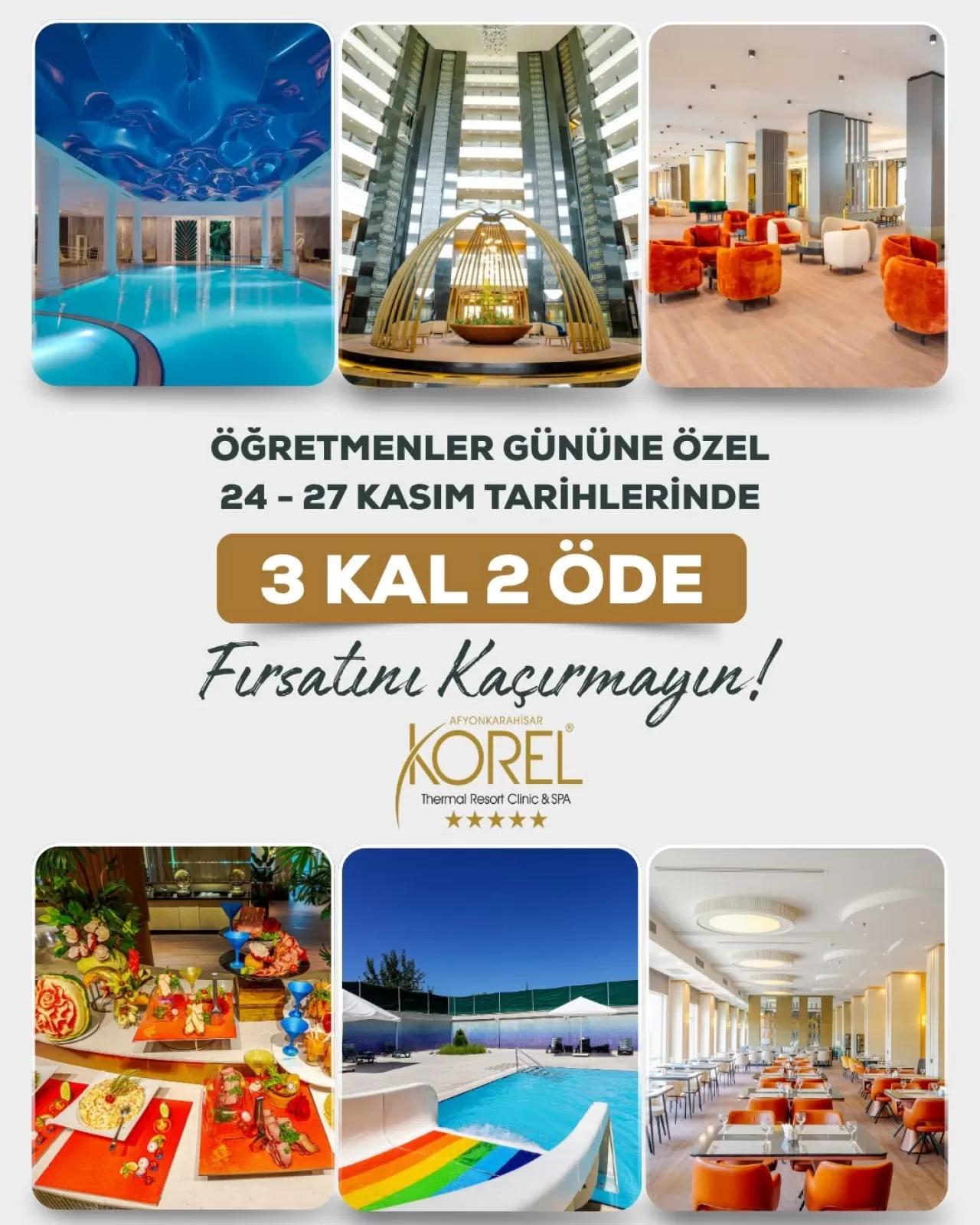 Korel Thermal Resort'tan Öğretmenler Günü'ne Özel Kampanya