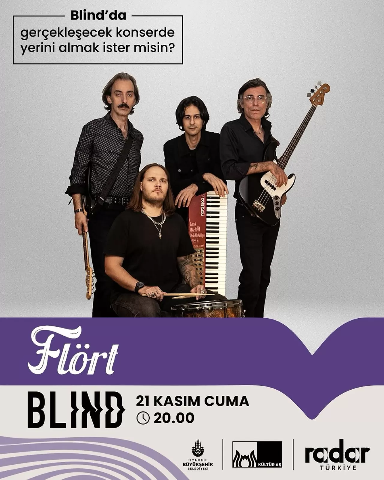 Flört Grubu, Blind'da Ücretsiz Konser Verecek