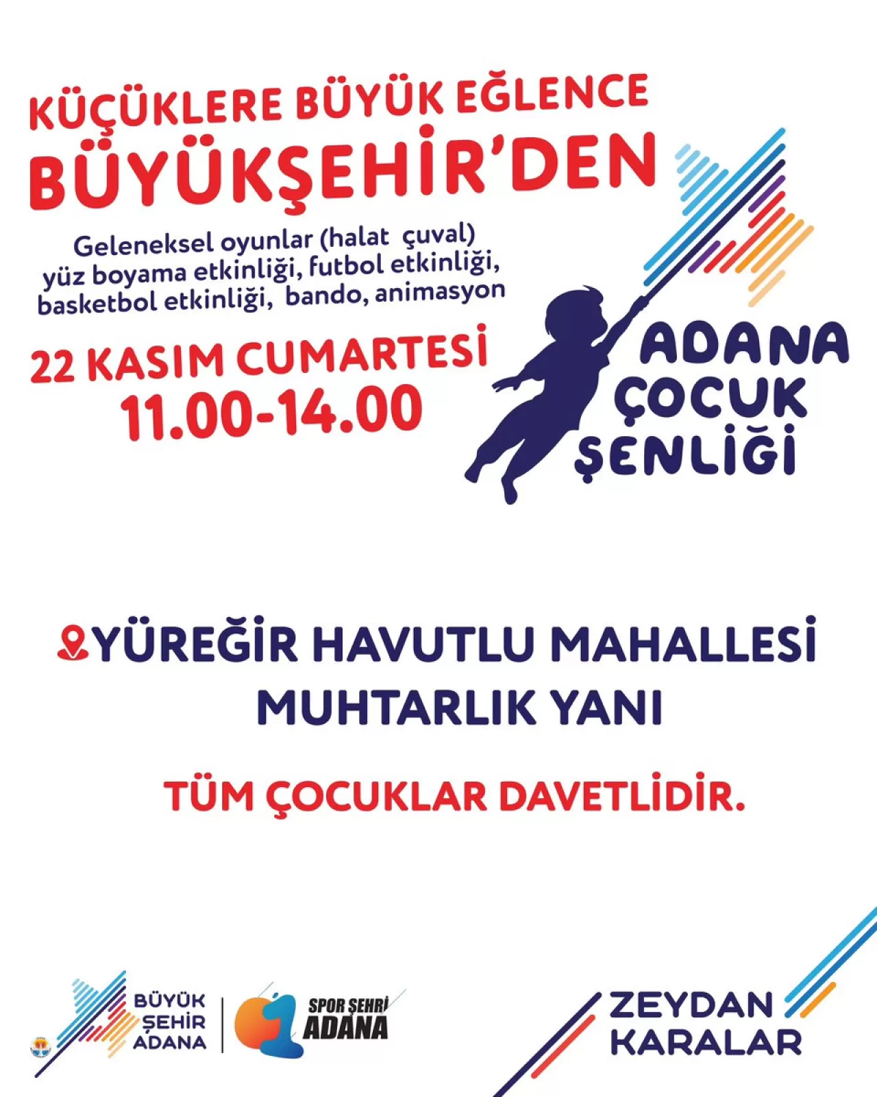 Adana'da Çocuk Şenliği: Geleneksel Oyunlar ve Sanat Buluşuyor