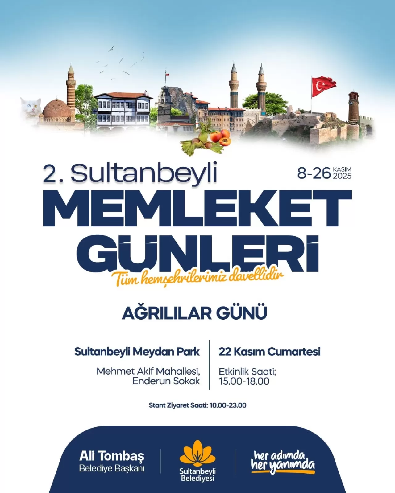 Sultanbeyli'de Kültür Şöleni: Memleket Günleri'nde Sıra Ağrı ve Çankırı'da