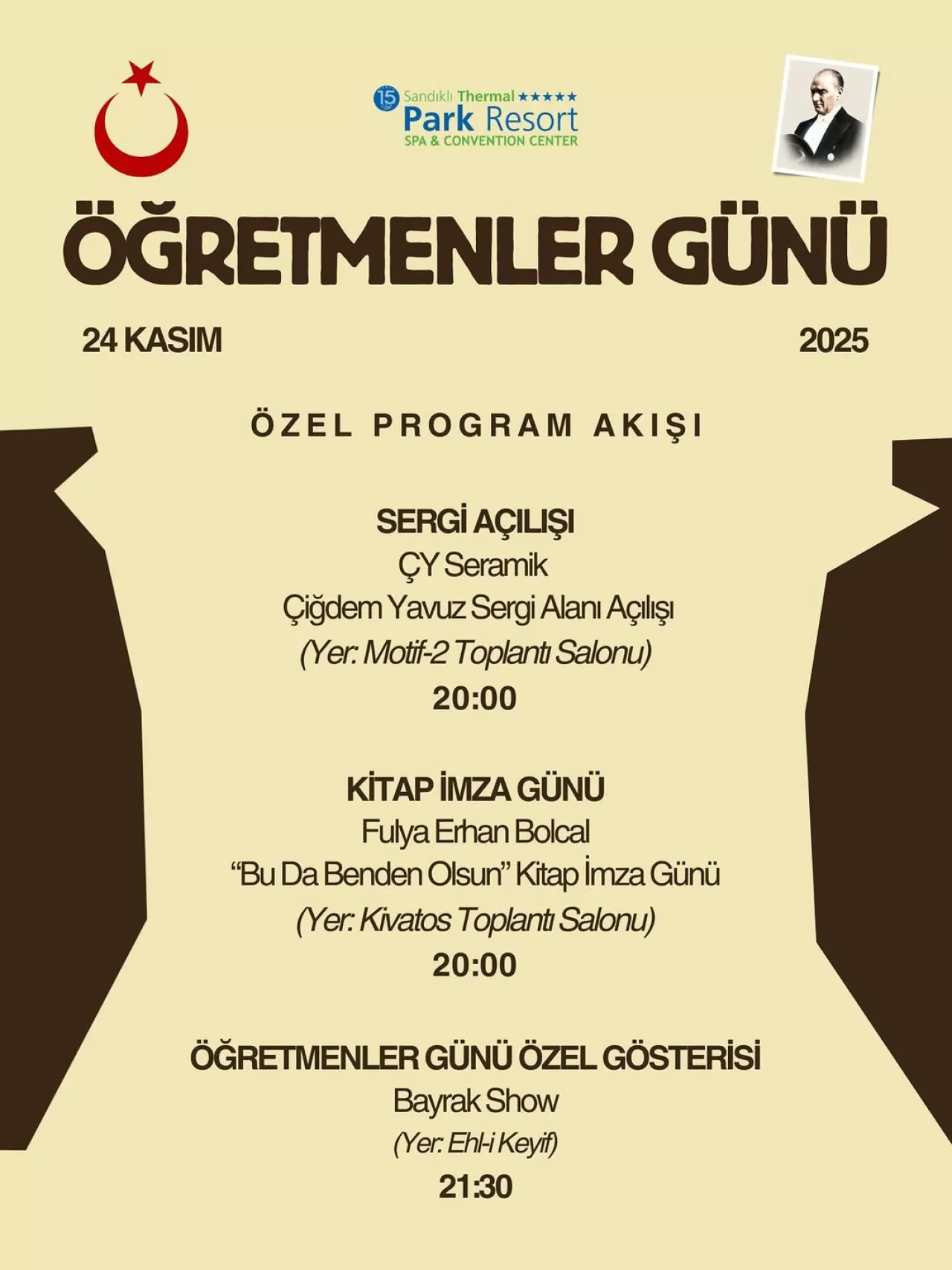 Sandıklı Thermal Park Hotel'de Öğretmenler Günü Sanat ve Edebiyatla Kutlanacak