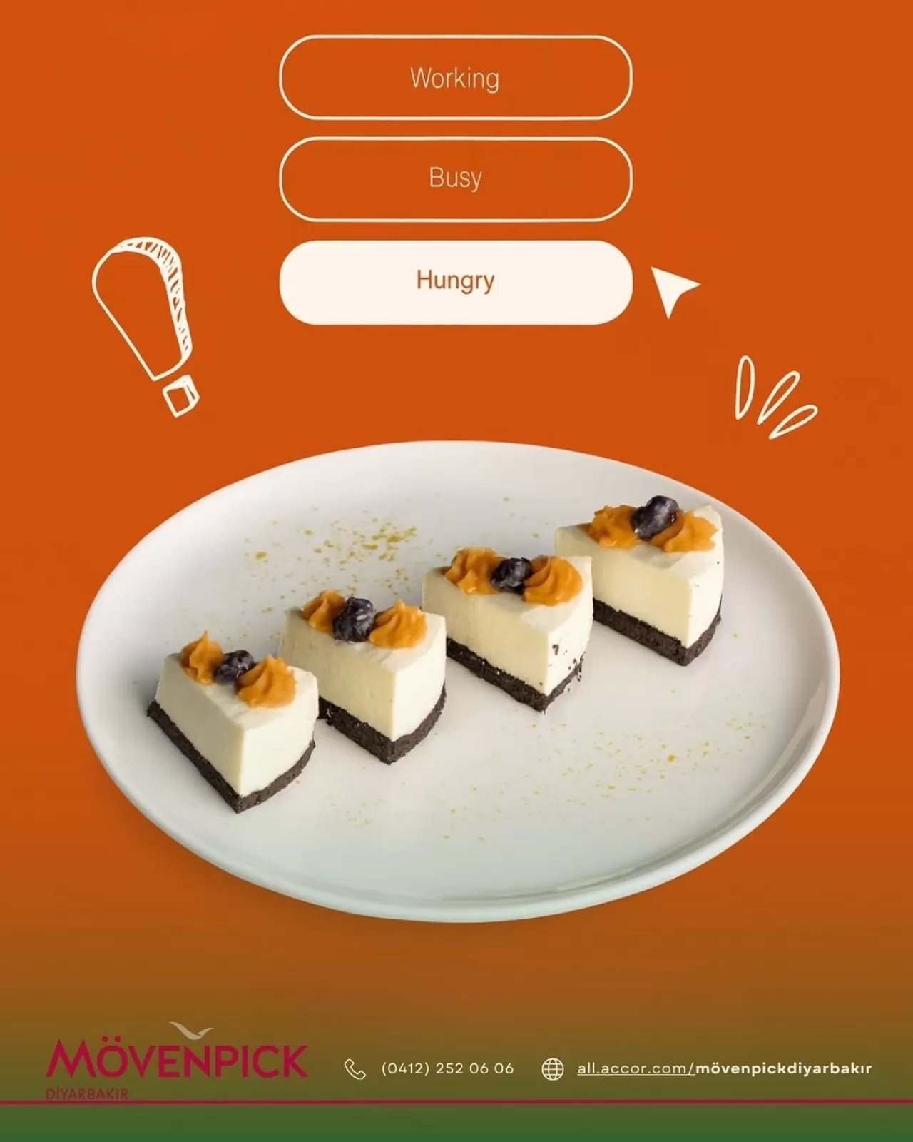 Mövenpick Diyarbakır Otel'de Tatlı Molalar İçin Lezzet Seçenekleri Sunuluyor