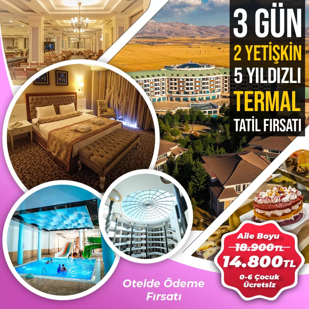 Safran Termal Resort Otel'den Ailelere Özel Konaklama Paketleri