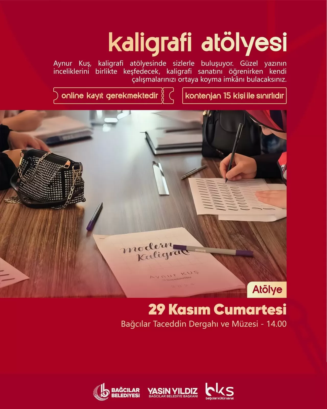Bağcılar'da Kaligrafi Atölyesi Yoğun İlgi Gördü
