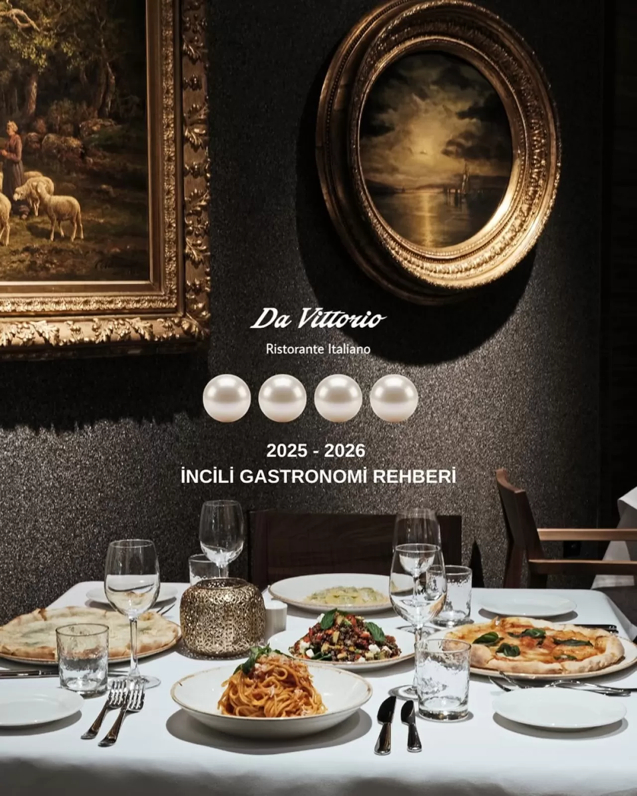 Mövenpick Bursa'nın İtalyan Restoranı Da Vittorio, İncili Gastronomi Ödülleri'nde Dört İnci ile Ödüllendirildi