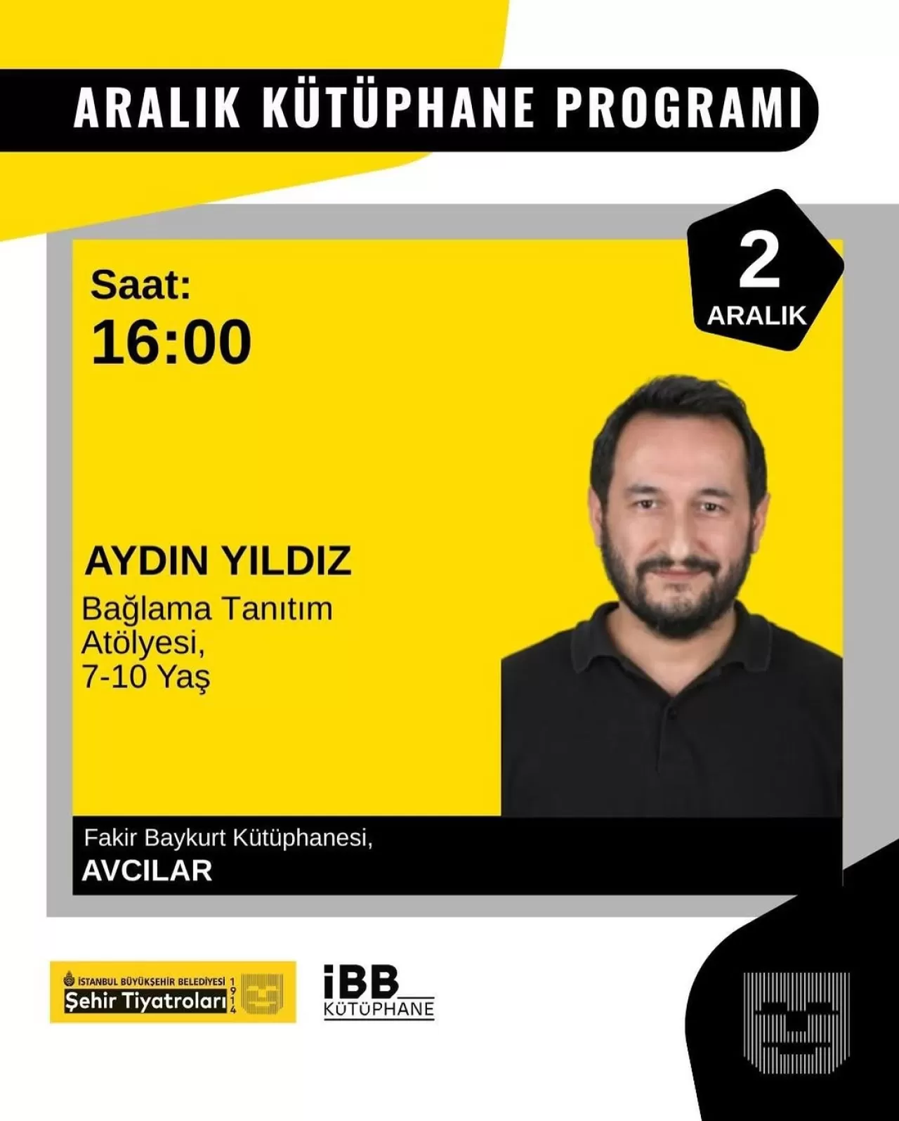 İBB Şehir Tiyatroları ve Kütüphaneleri, Çocuklar İçin Bağlama Atölyesi Düzenliyor