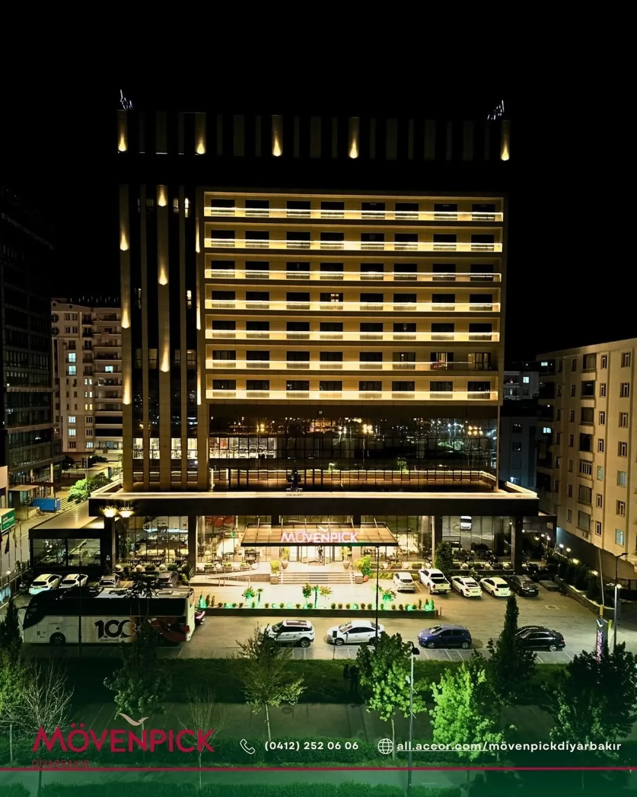 Mövenpick Diyarbakır, Gece Manzarasıyla Dikkat Çekiyor