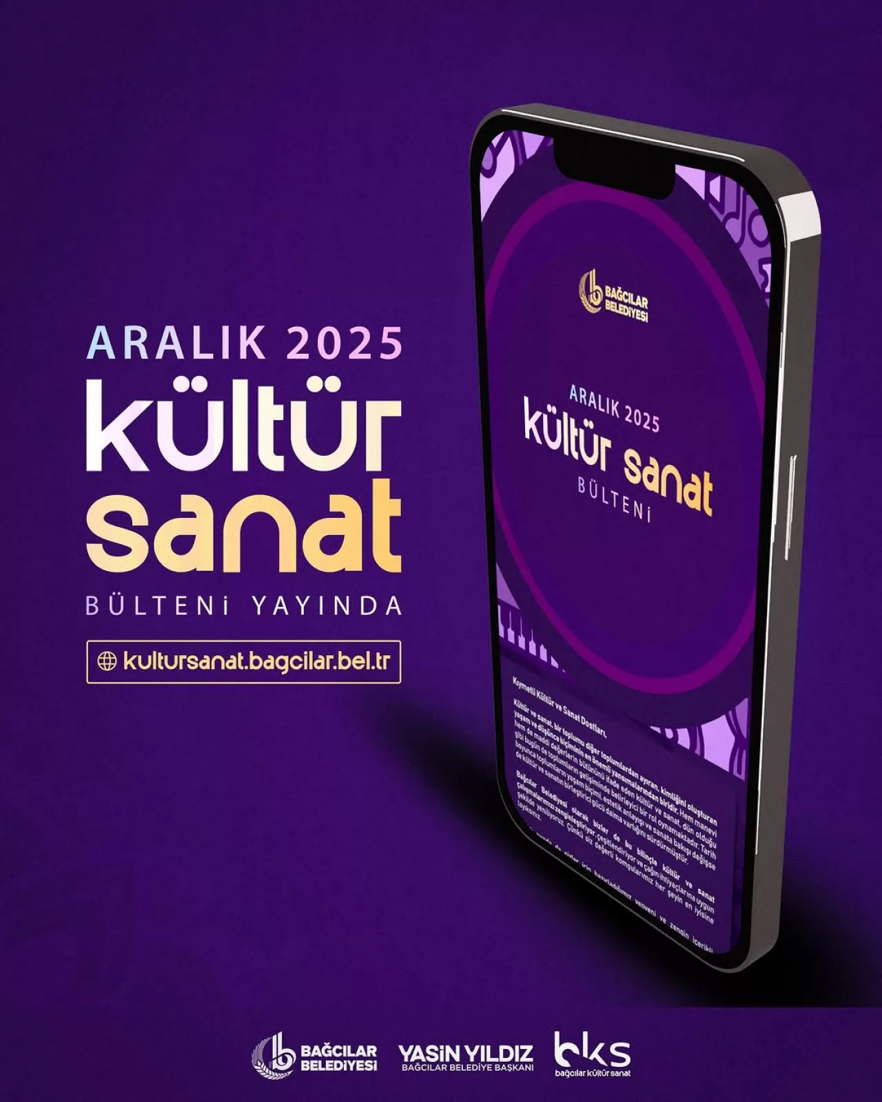 Bağcılar'da Aralık Ayı Kültür Sanat Takvimi Açıklandı