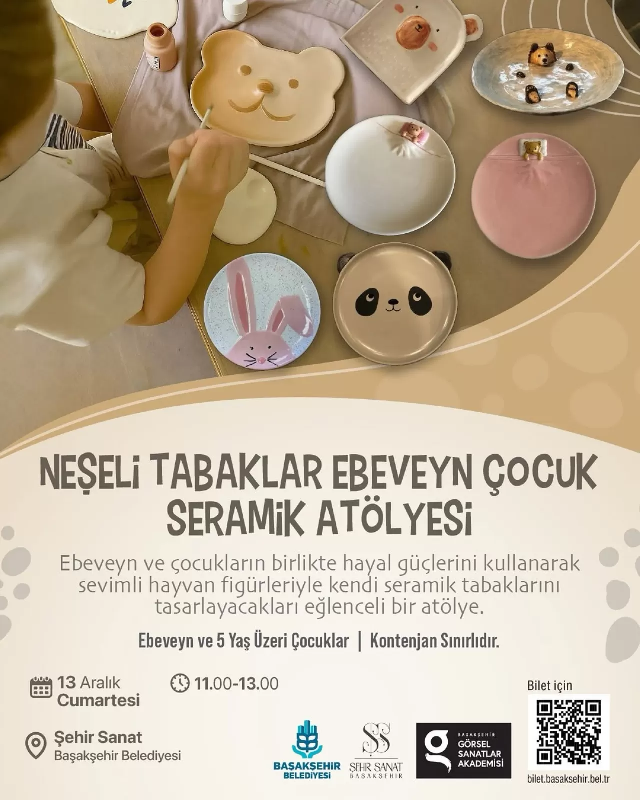 Başakşehir'de Ebeveyn-Çocuk Seramik Atölyesi Düzenlenecek