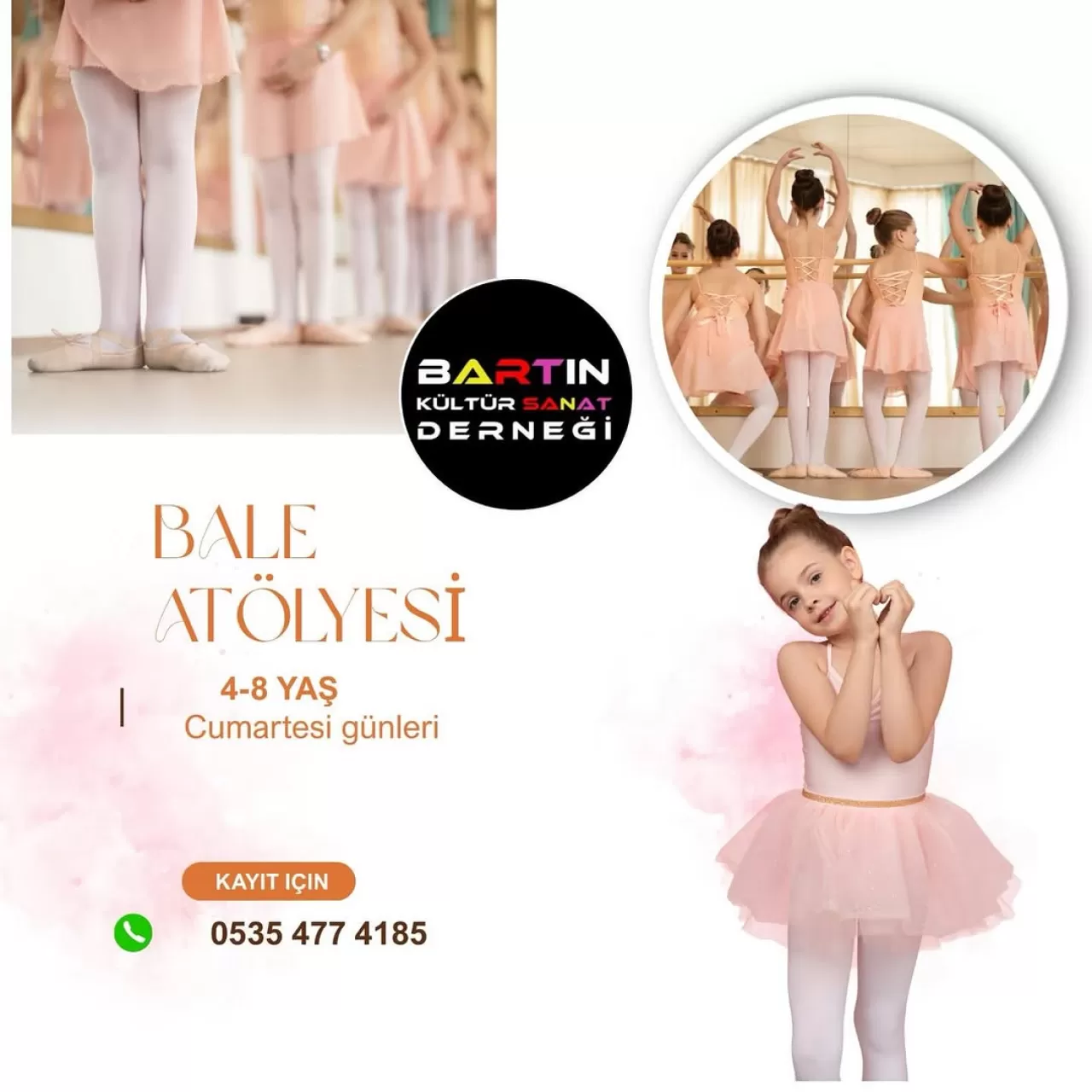 Bartın Kültür Sanat Derneği'nde Bale Atölyesi Kayıtları Başladı