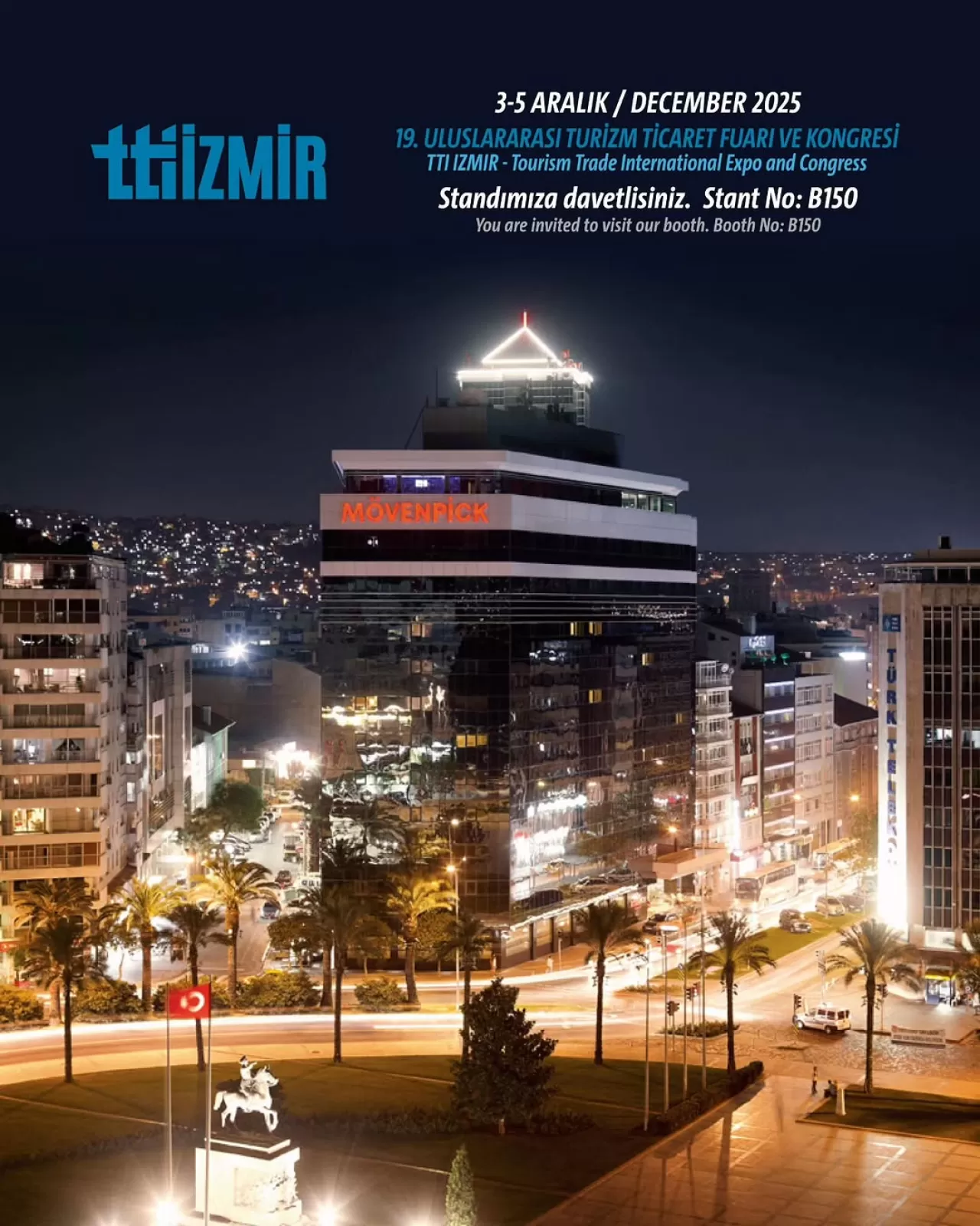 Mövenpick Hotel İzmir, Travel Turkey İzmir Fuarı'nda Yer Alacak