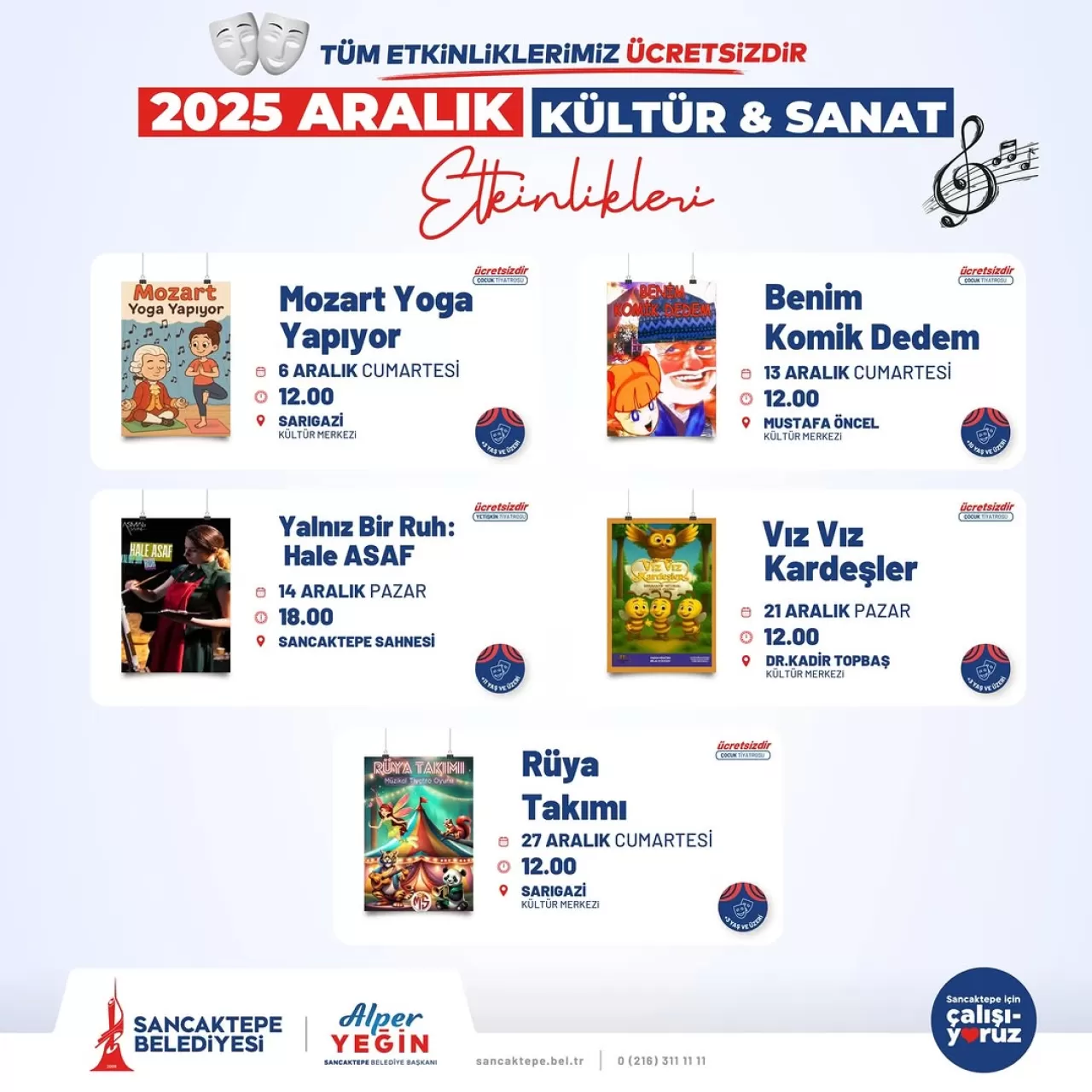 Sancaktepe'de Aralık Ayı Tiyatro Şöleni