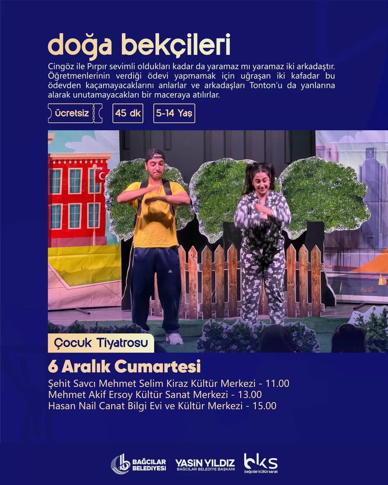 Bağcılar'da Hafta Sonu Çocuk Tiyatrosu Gösterileri Başlıyor