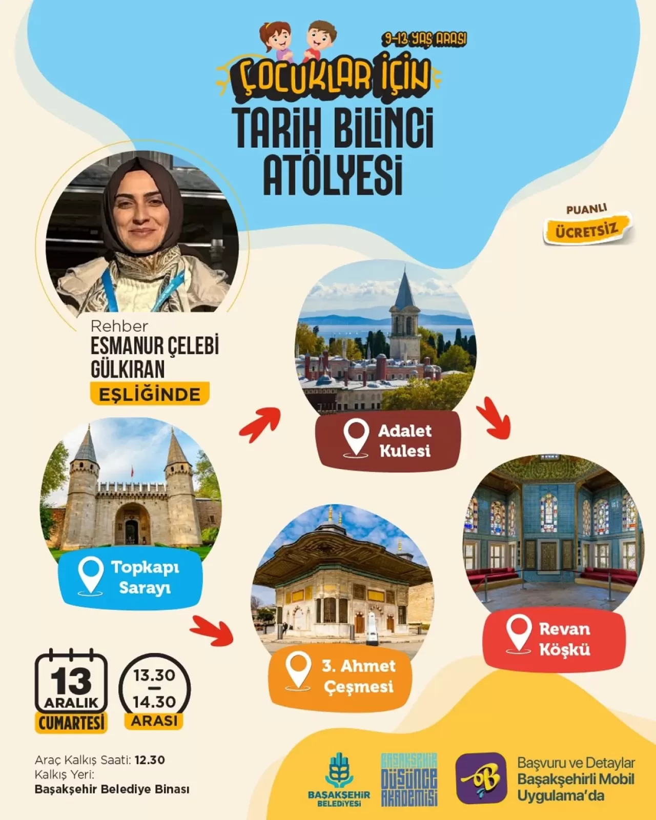 Başakşehir'de Çocuklara Yönelik Tarih Bilinci Atölyeleri Başlıyor