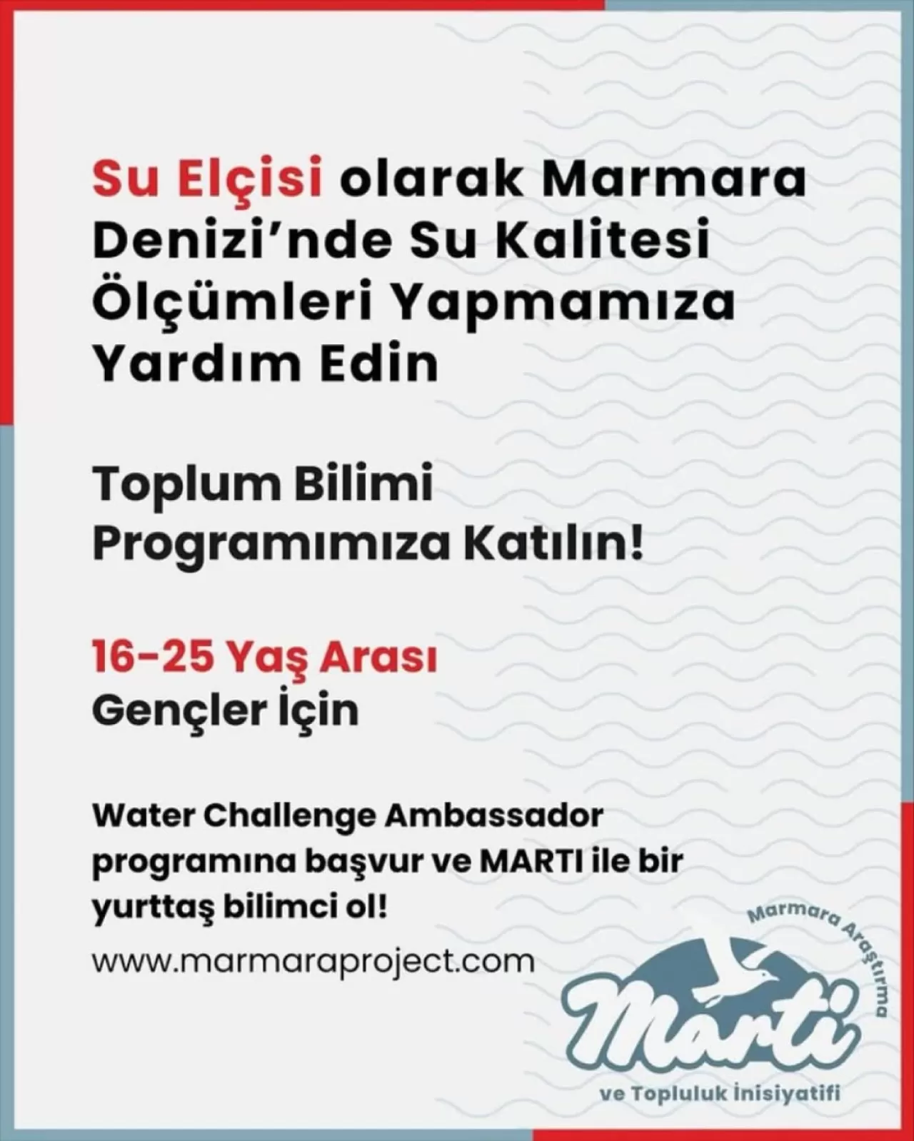 Marmara Denizi'ni Koruma Çağrısı: Genç Su Elçileri Programı Başvuruları Açıldı