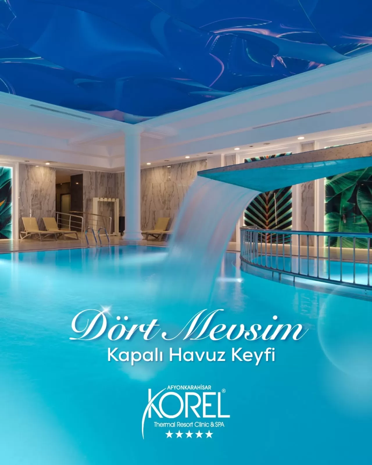 Korel Thermal Resort'ta 4 Mevsim Kapalı Havuz Keyfi
