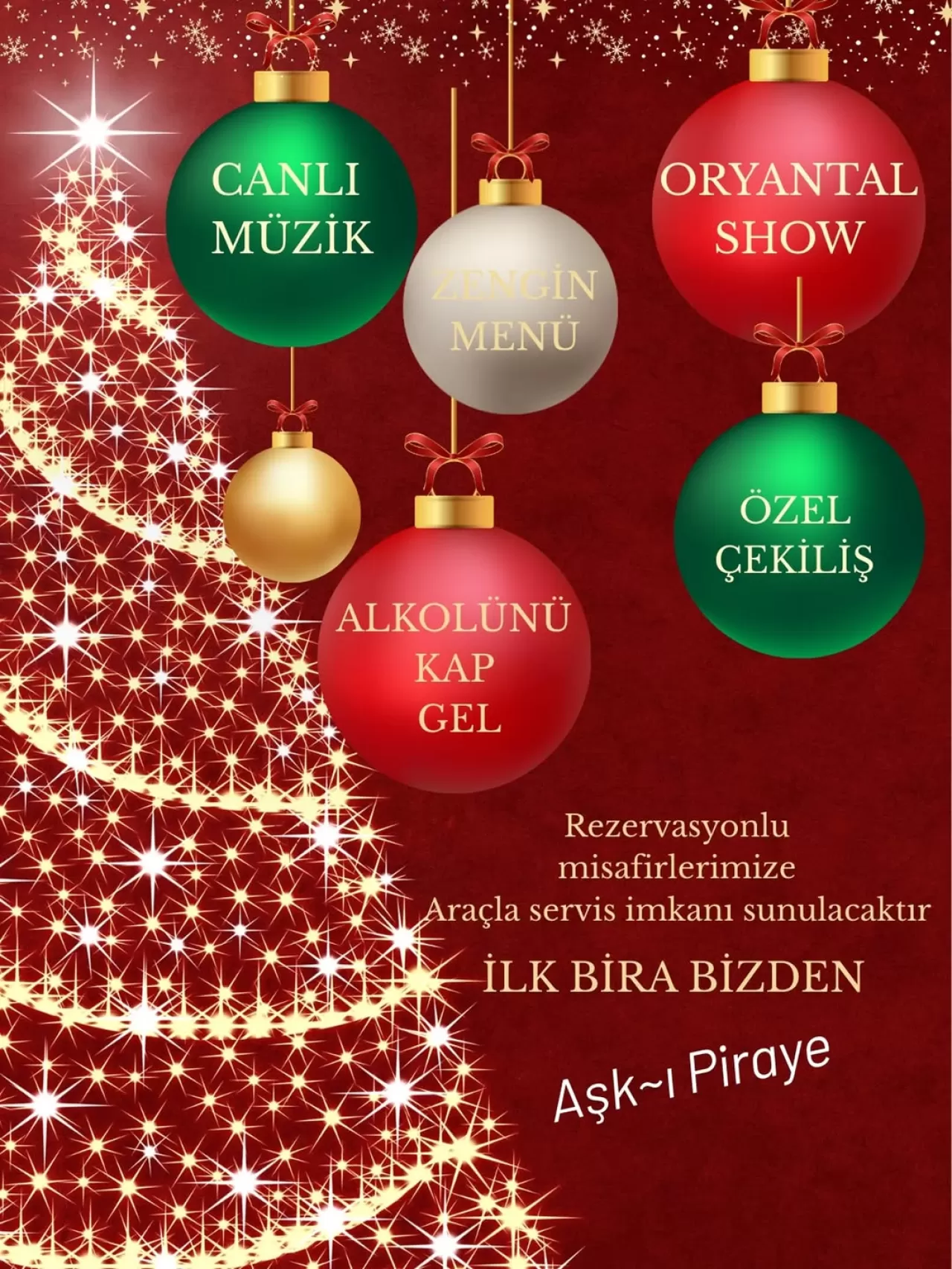 Bandırma ve Erdek'te Yılbaşı Gecesi için Eğlence Programı Hazır