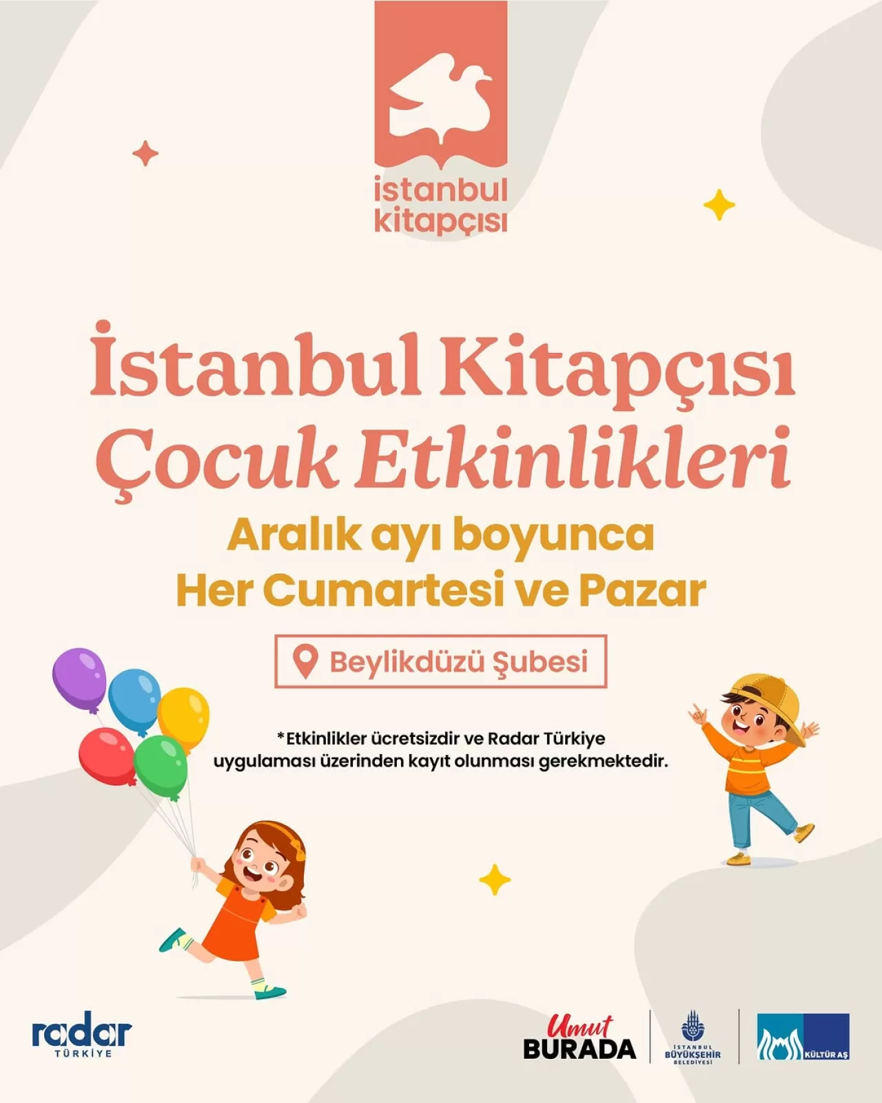 İstanbul Kitapçısı'nda Çocuklar İçin Aralık Ayı Etkinlikleri