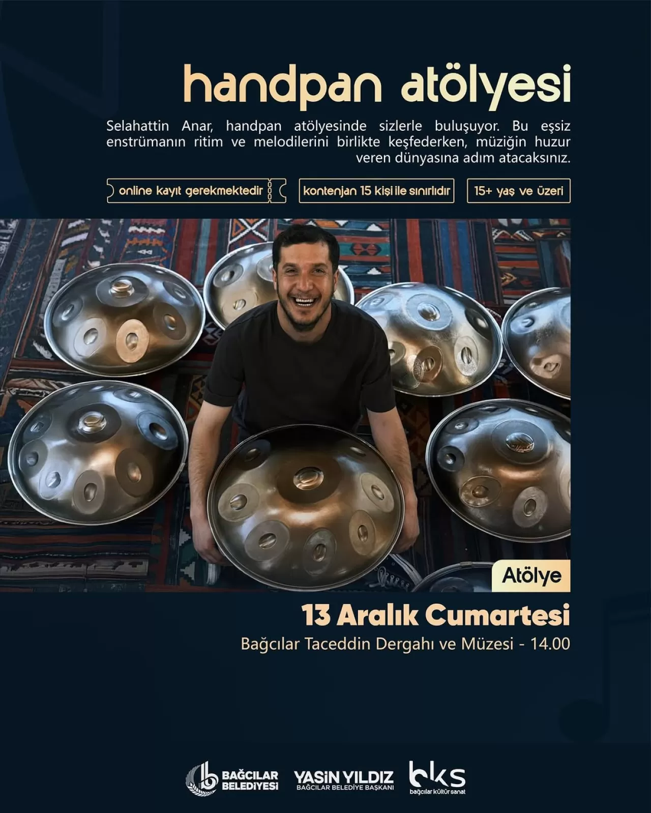Bağcılar'da Handpan Atölyesi Düzenleniyor
