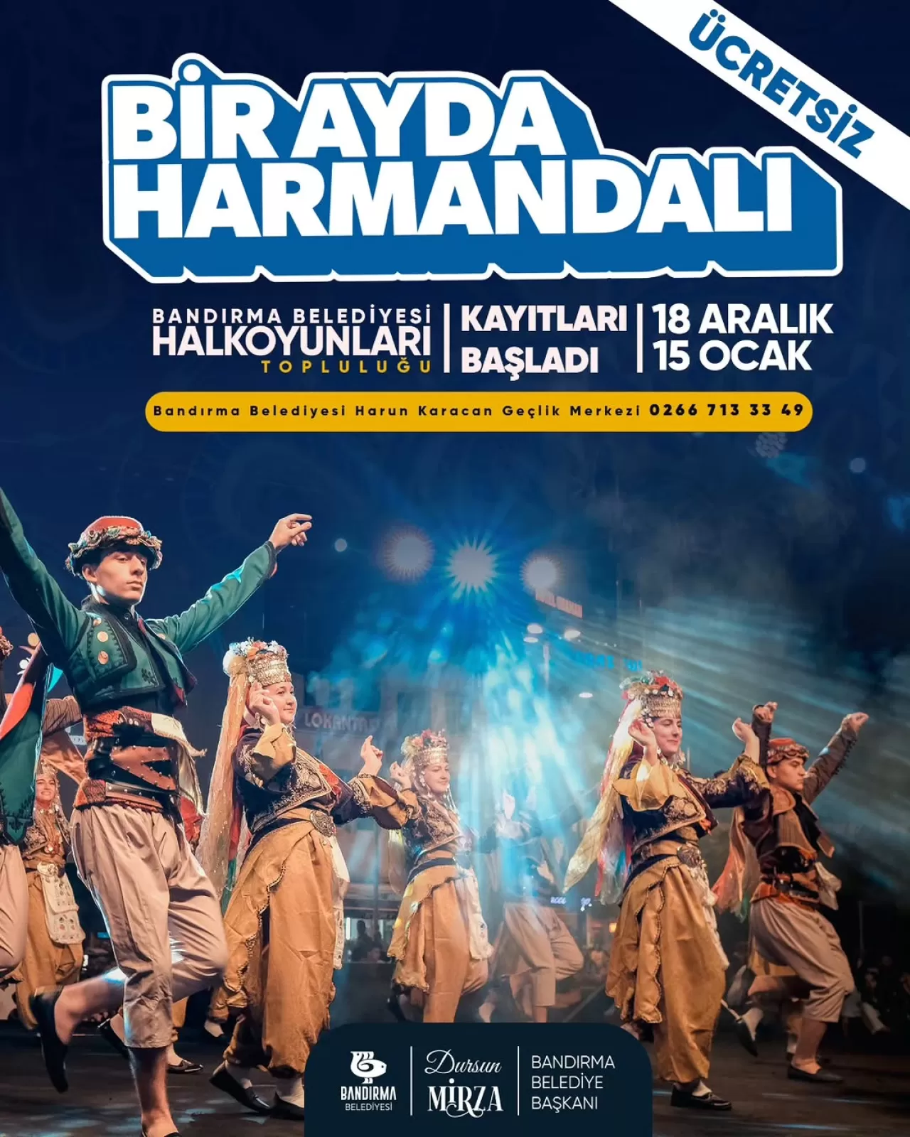 Bandırma'da Halk Oyunları Eğitimleri Başlıyor