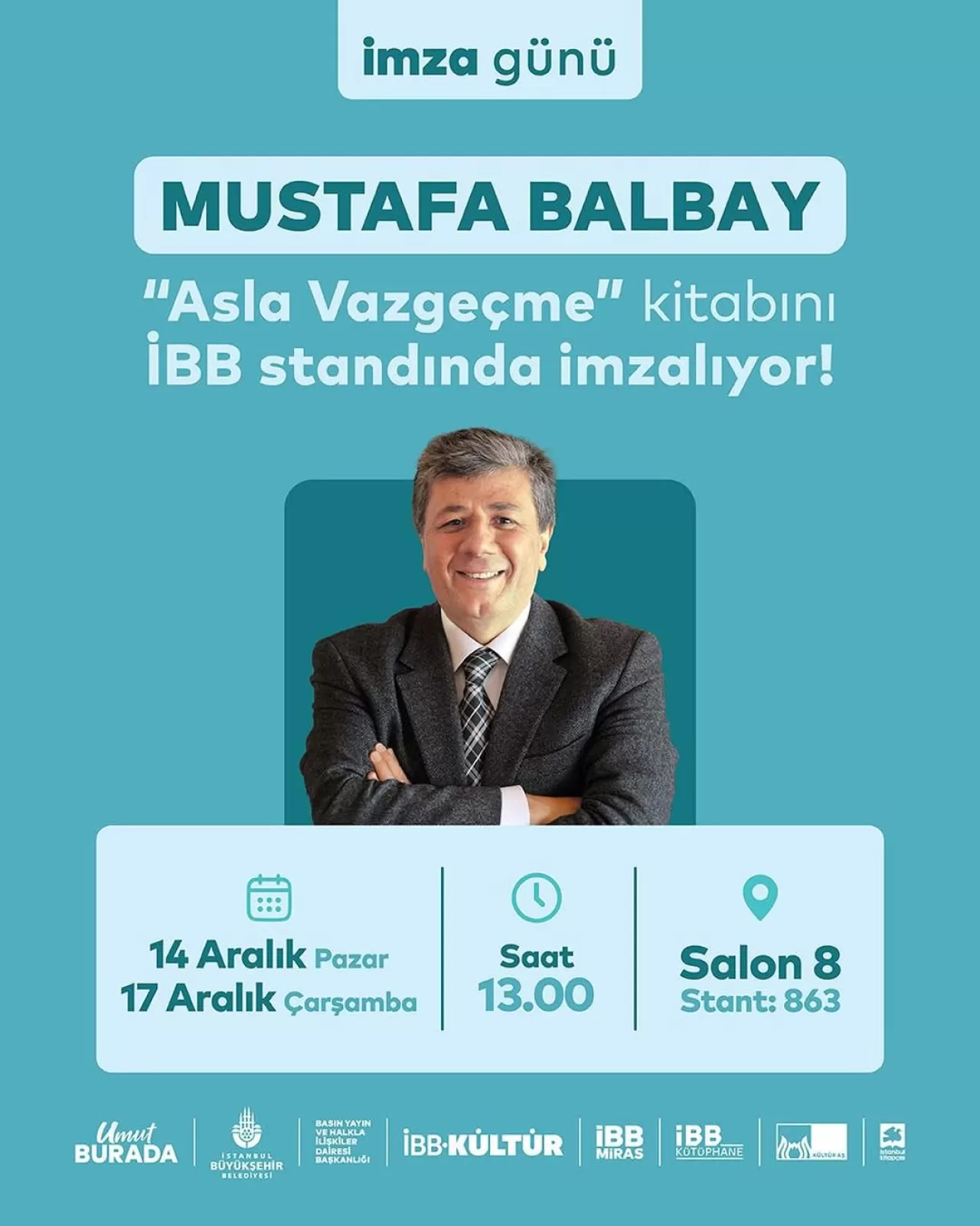 TÜYAP Kitap Fuarı'nda Mustafa Balbay Okurlarıyla Buluşacak