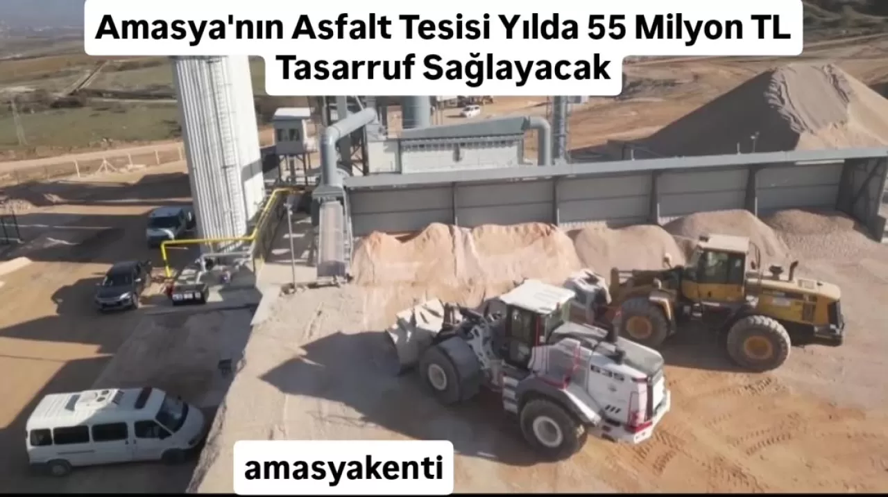 Amasya'ya Kurulan Yeni Tesis ile Köy Yollarında Asfalt Seferberliği Hızlanıyor
