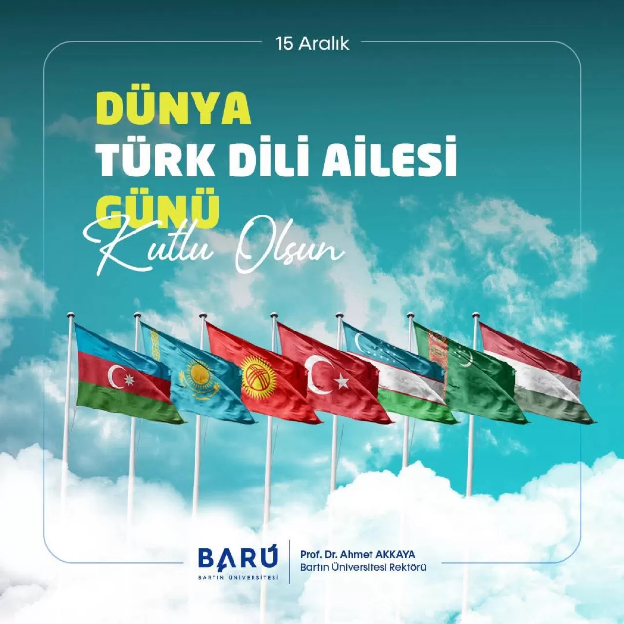 Bartın Üniversitesi'nde Dünya Türk Dili Ailesi Günü Kutlandı