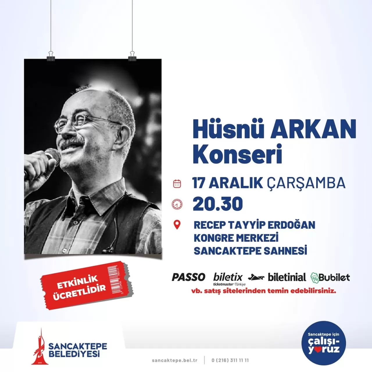 Hüsnü Arkan, Sancaktepe'de Sevenleriyle Buluşacak