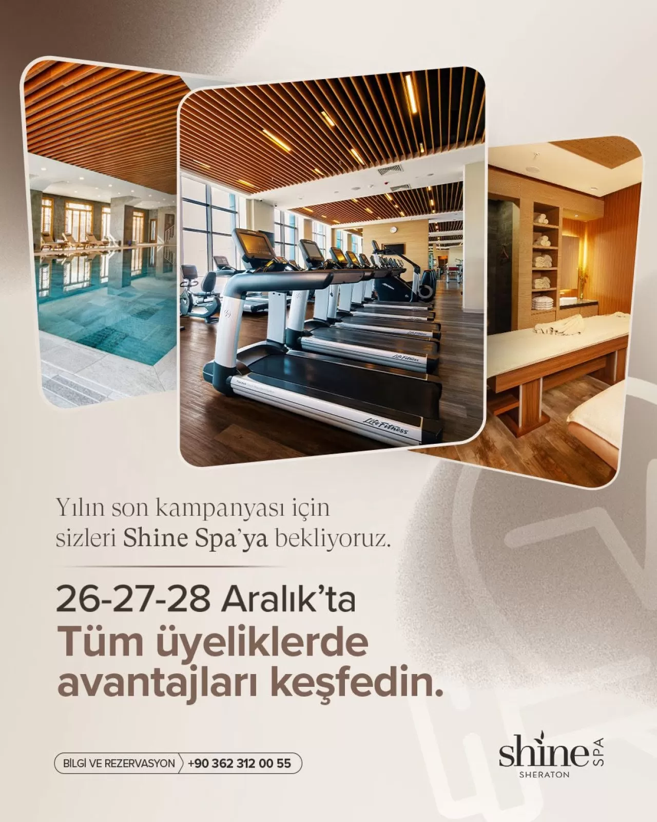 Sheraton Samsun Otel, Yıl Sonu Spa ve Fitness Üyeliklerinde Kampanya Başlattı