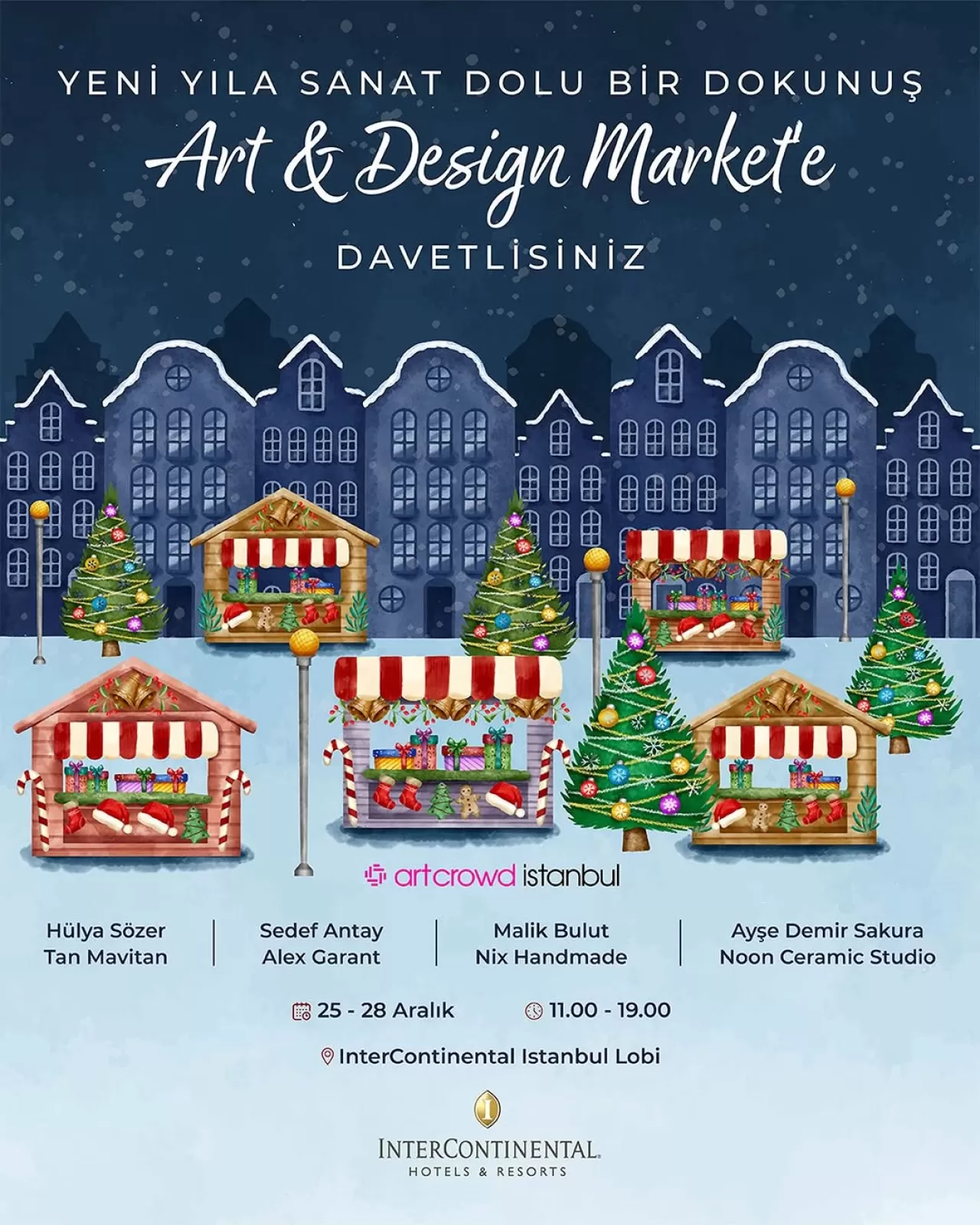 InterContinental İstanbul'da Yılbaşı Sanat ve Tasarım Pazarı