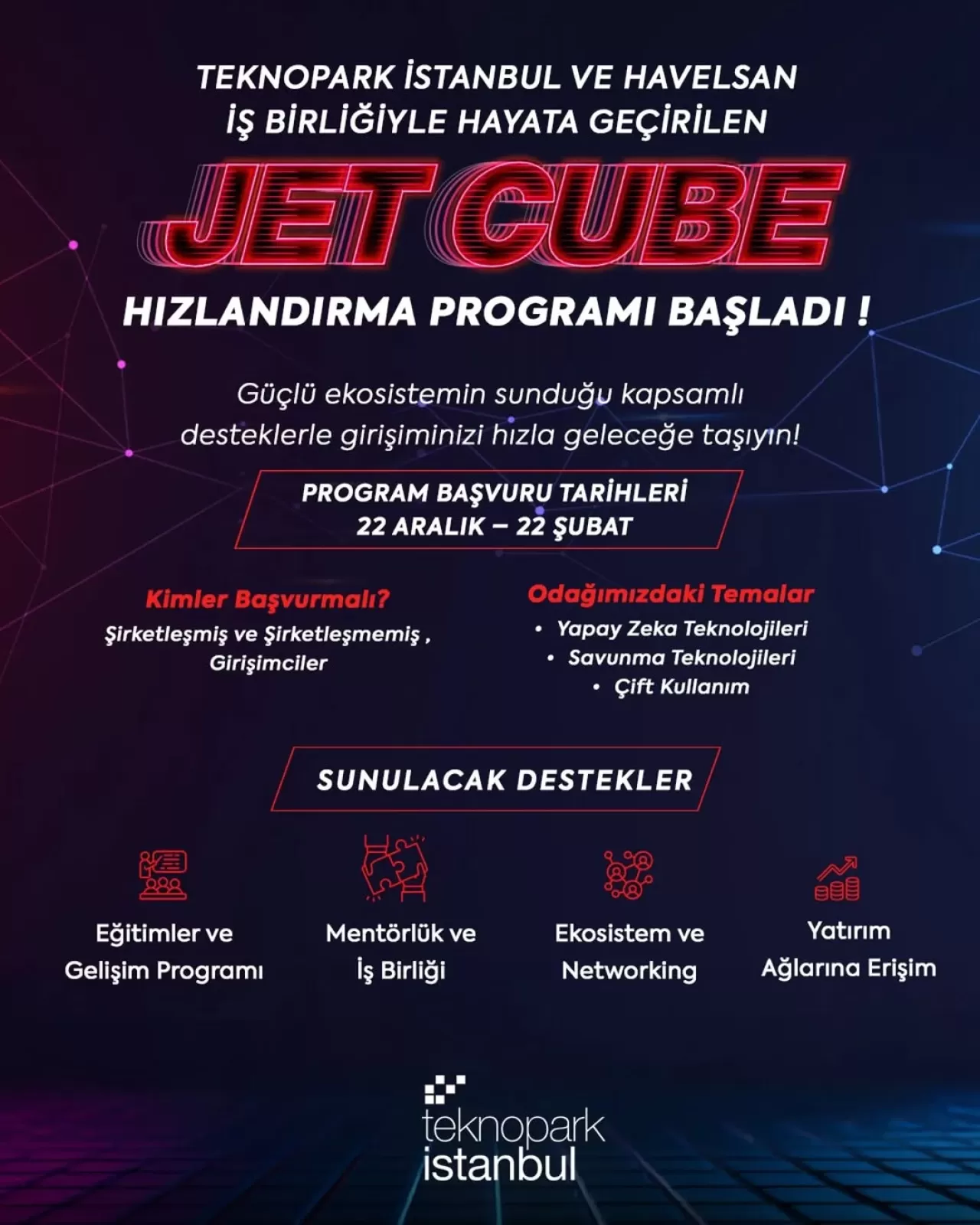 Teknopark İstanbul ve HAVELSAN'dan Girişimcilere Hızlandırma Programı