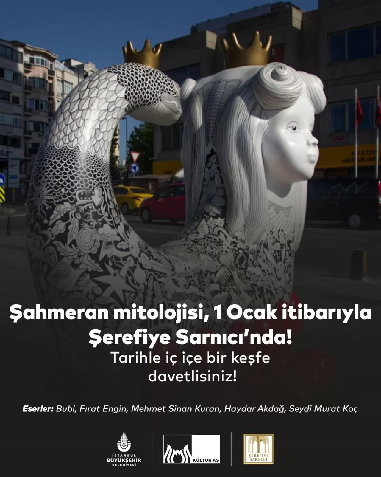 Şahmeran Efsanesi, Şerefiye Sarnıcı'nda Çağdaş Heykellerle Hayat Buluyor