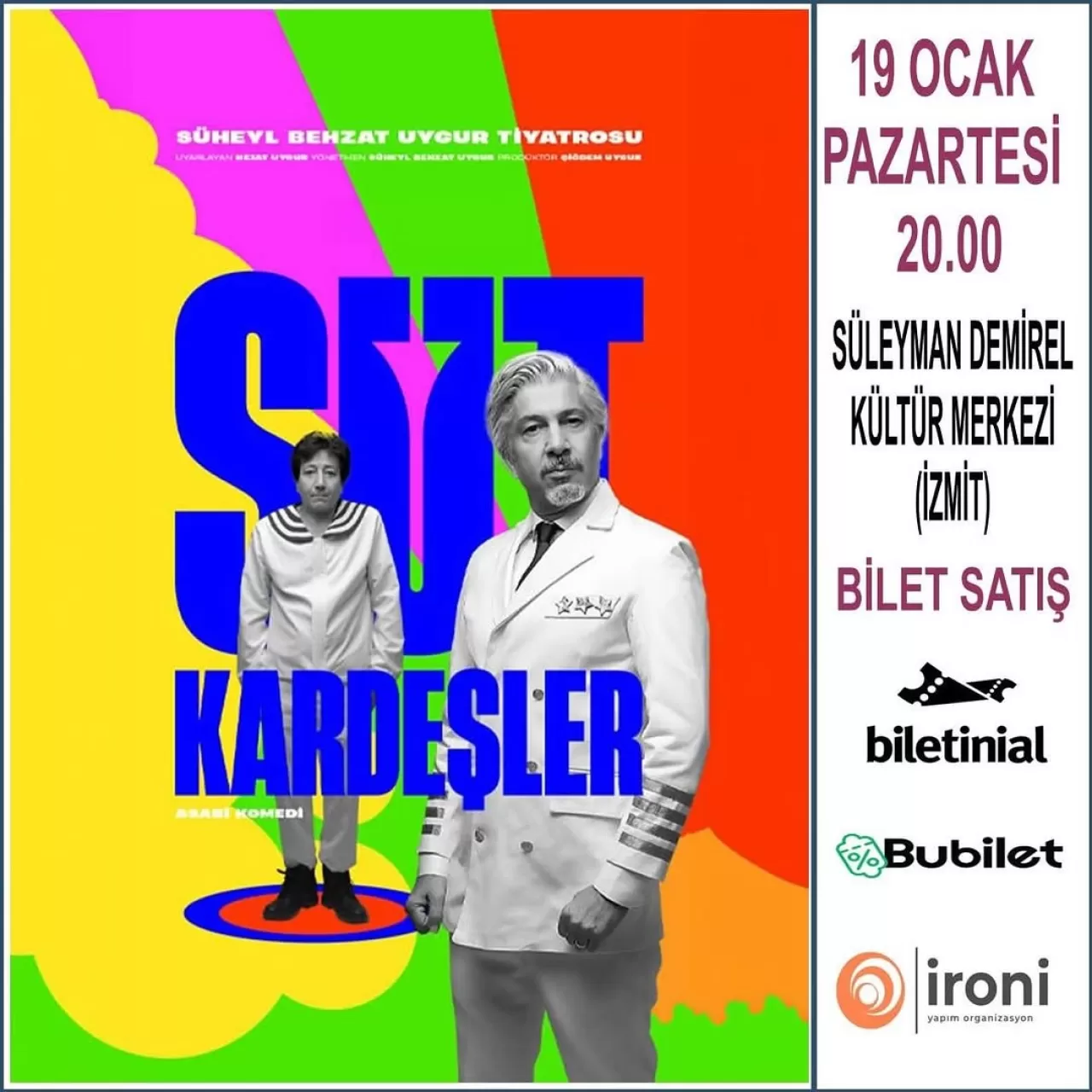 Süt Kardeşler, Kocaeli'de Sahnelenecek: Nejat Uygur Klasiği Geri Dönüyor
