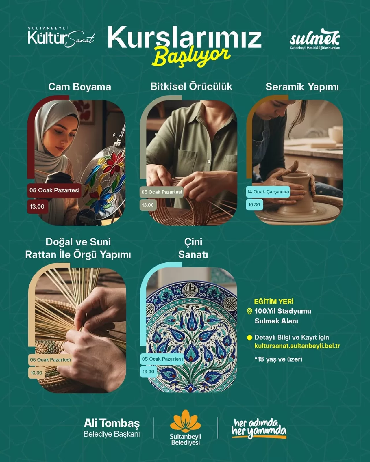 Sultanbeyli'de Sanat Rüzgarı: SULMEK Kursları Yeni Dönem Kayıtlarına Başladı