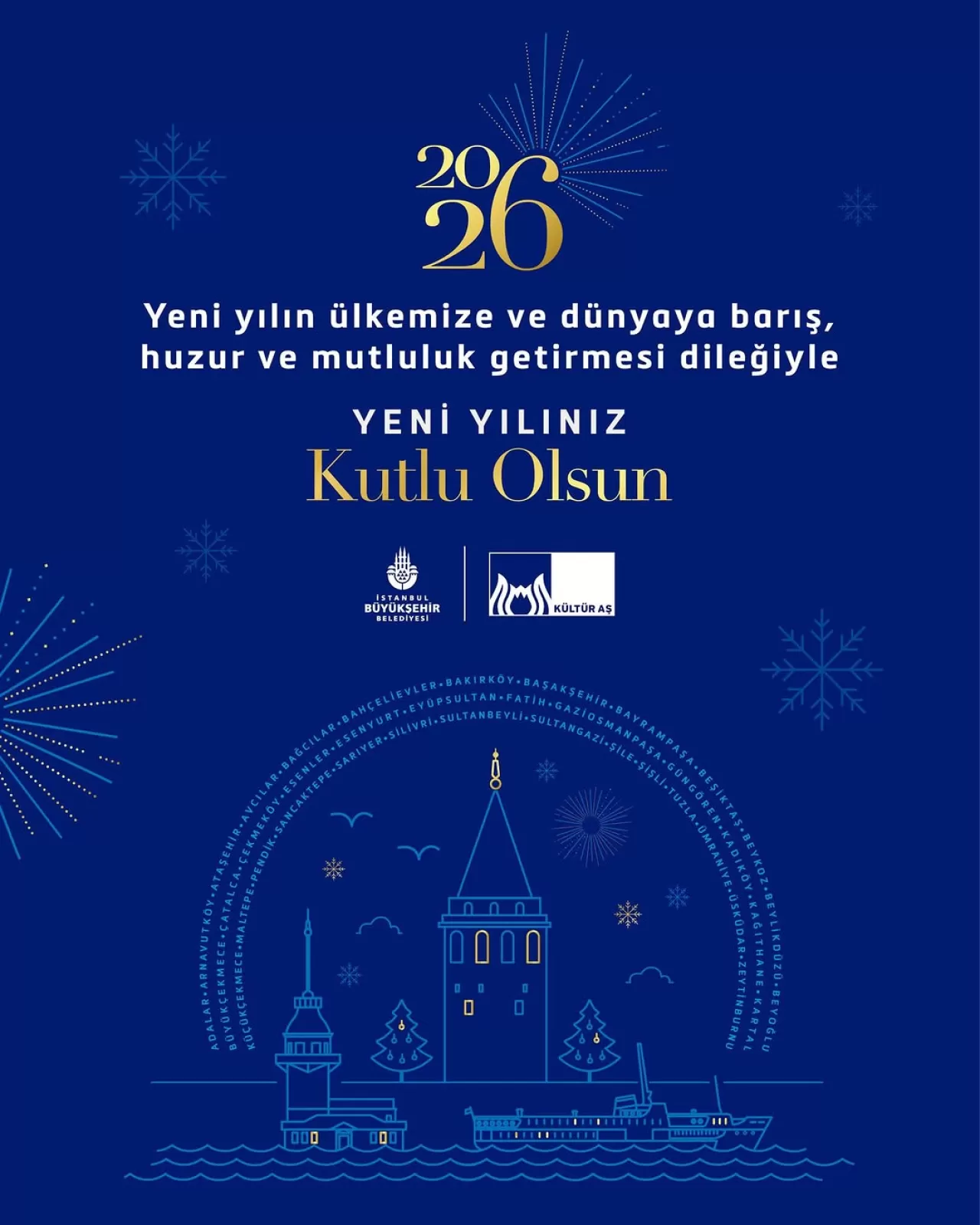 İstanbul'da Yeni Yıl Mesajı: Barış ve Huzur Vurgusu