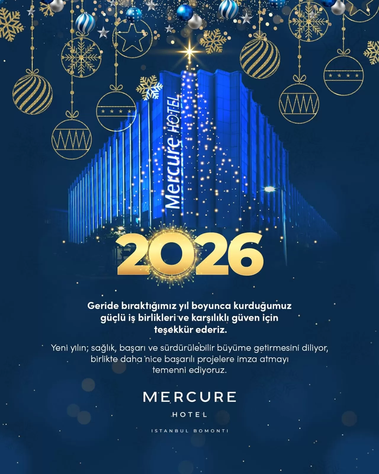 Mercure Hotel İstanbul City Bosphorus'tan Yeni Yıl Mesajı: İş Birliklerine Vurgu