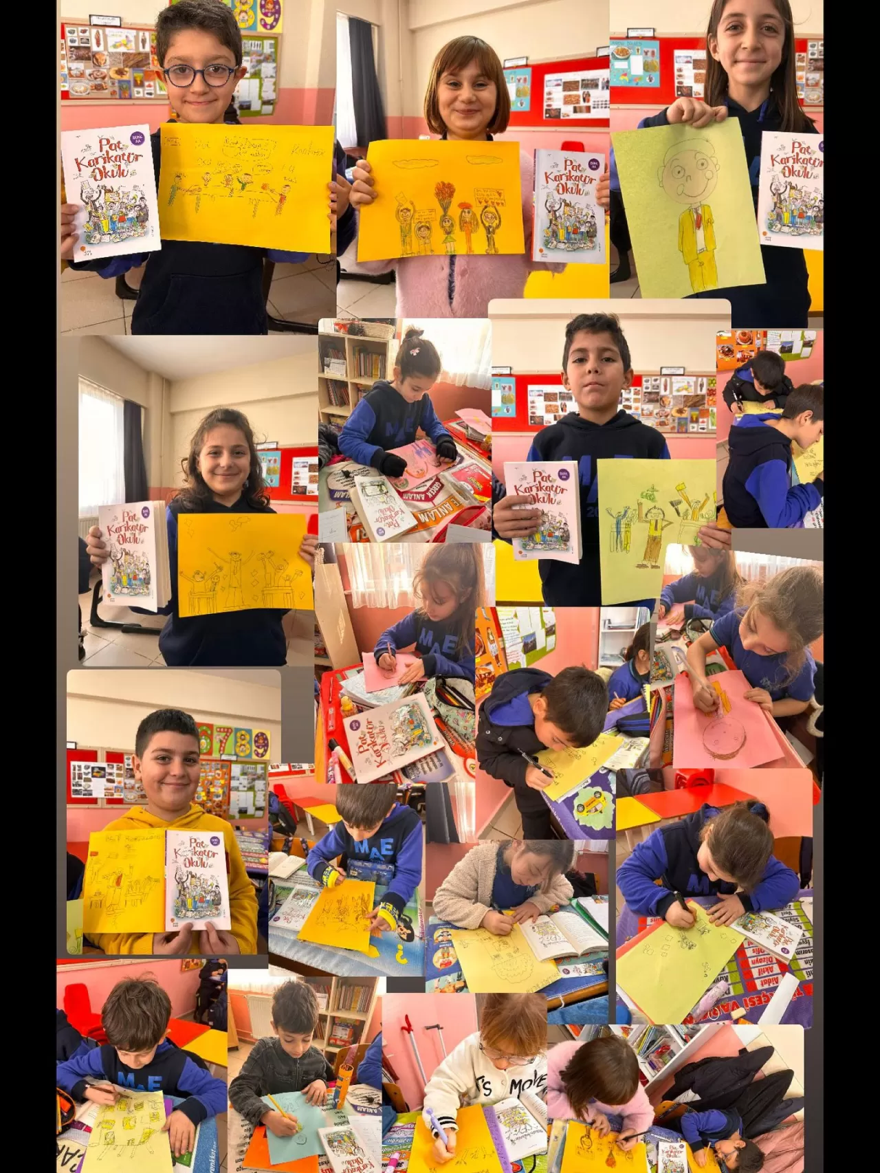 Minik Öğrencilerden Yaratıcı Okuma Projesi: Kitaplarını Resimlere Dönüştürdüler