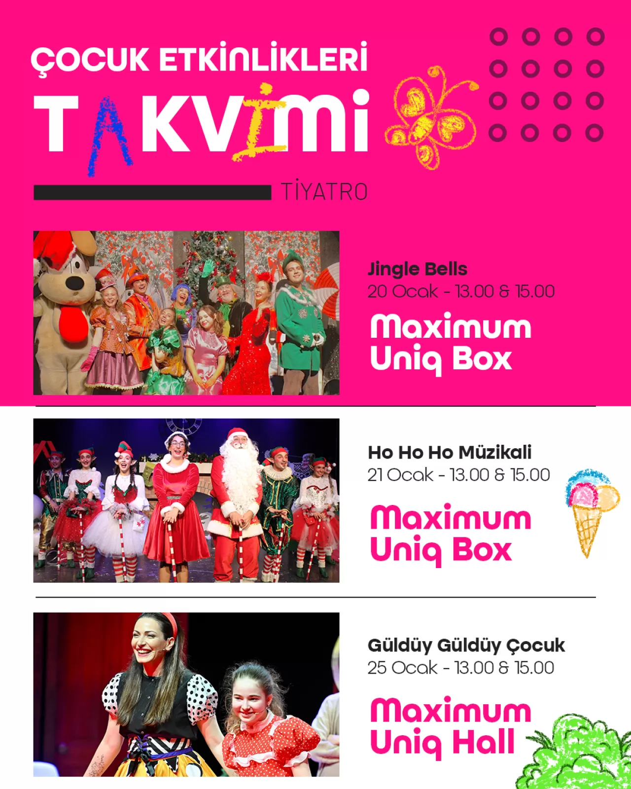 BKM Sahne Ocak Ayında Çocukları Eğlenceye Davet Ediyor