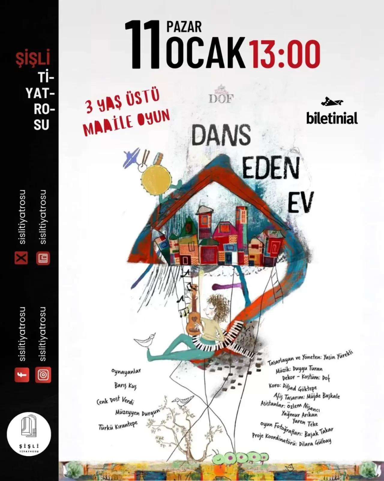 Şişli Tiyatrosu'nda "Dans Eden Ev": Hayal Gücü Sahneye Çıkıyor